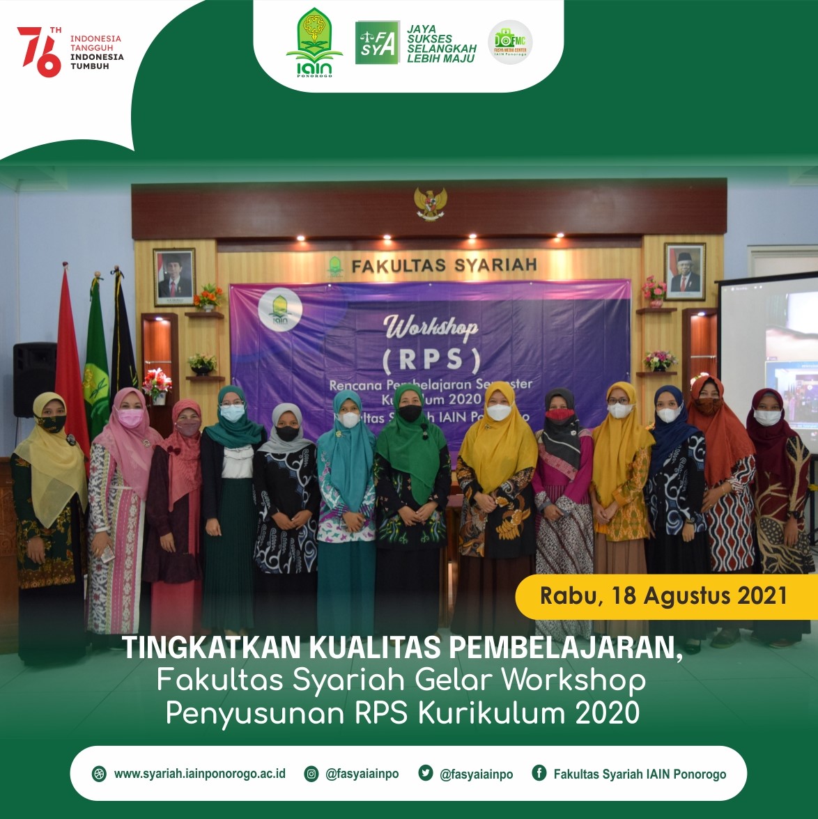 Tingkatkan Kualitas Pembelajaran Fakultas Syariah Gelar Workshop